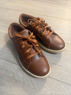 Deer Stags Kids Brown Lace-Up Sneakers